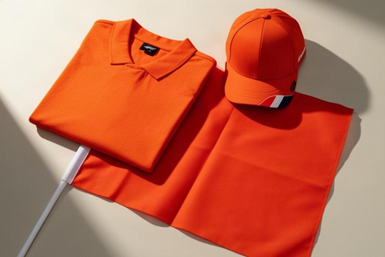 Max Verstappen-shirt, pet en racevlag zorgvuldig klaargelegd voor Nederlandse Formule 1-fans